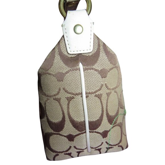 Coach Limited Edition Canvas Leather Floral Applique Demi Baguette Bag - Picture 3 of 13